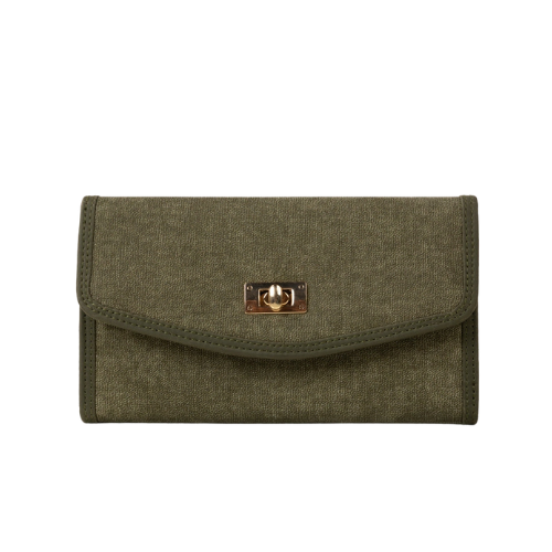Agacapital Olive Green Flap Wallet