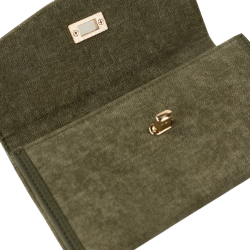 Agacapital Olive Green Flap Wallet